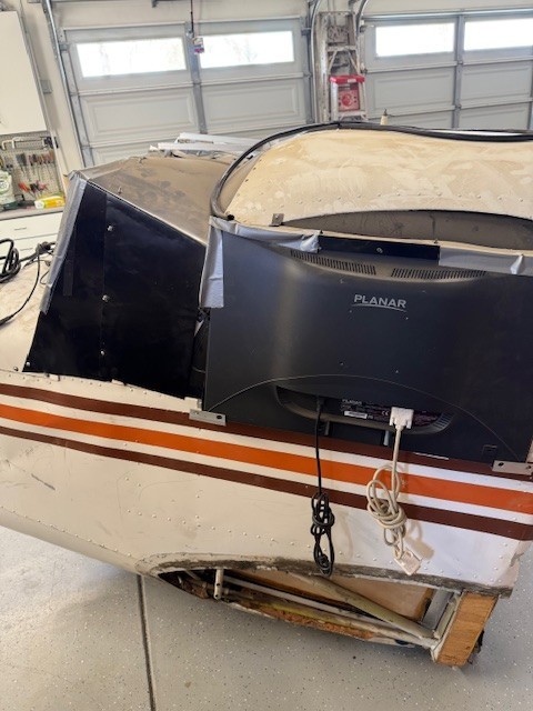 Homemade Flight Simulator Airplane Cockpit.