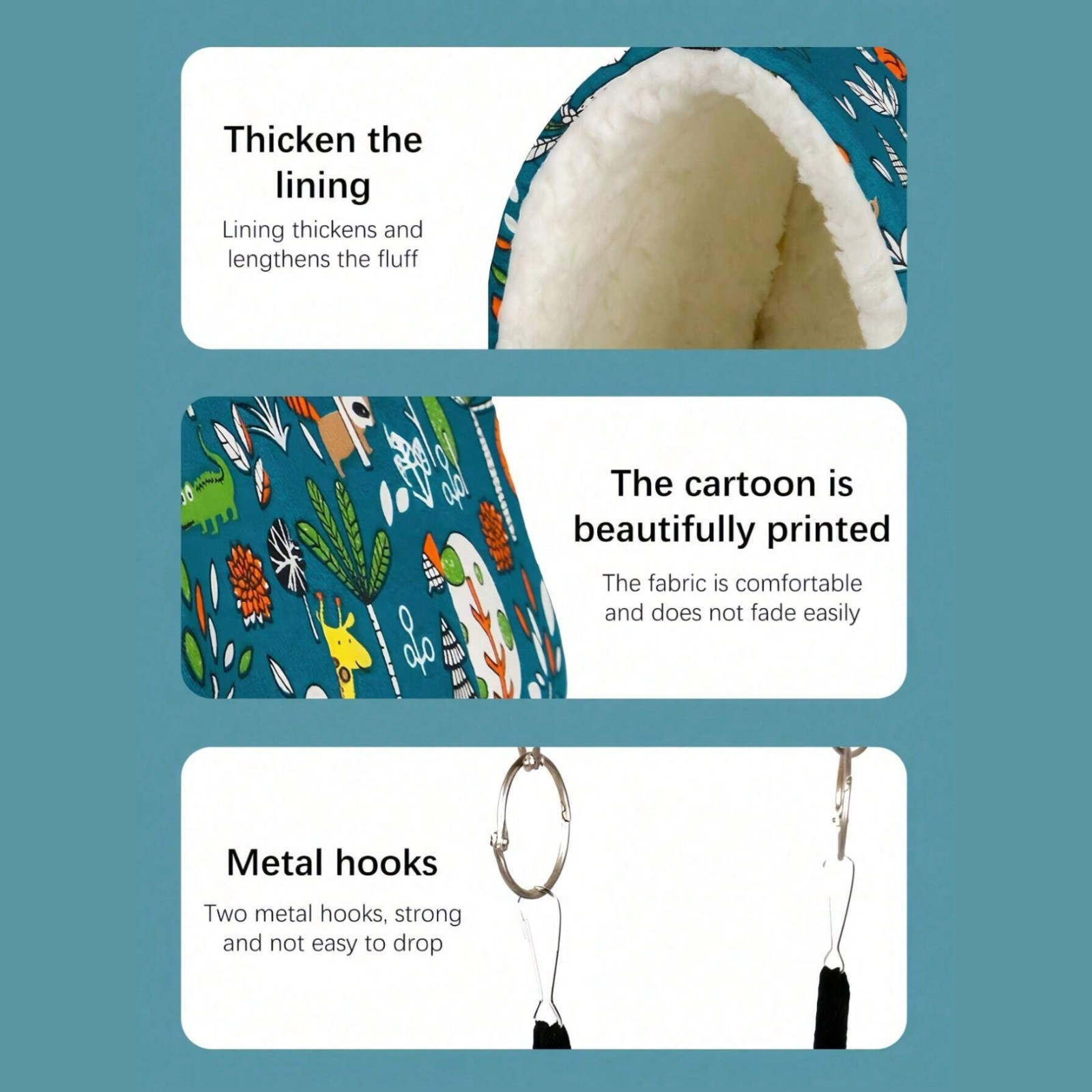 Pet Nest Plush Bird Cave Cage Sleeping Warm Bed Parrort Hammok Cozy Bird House