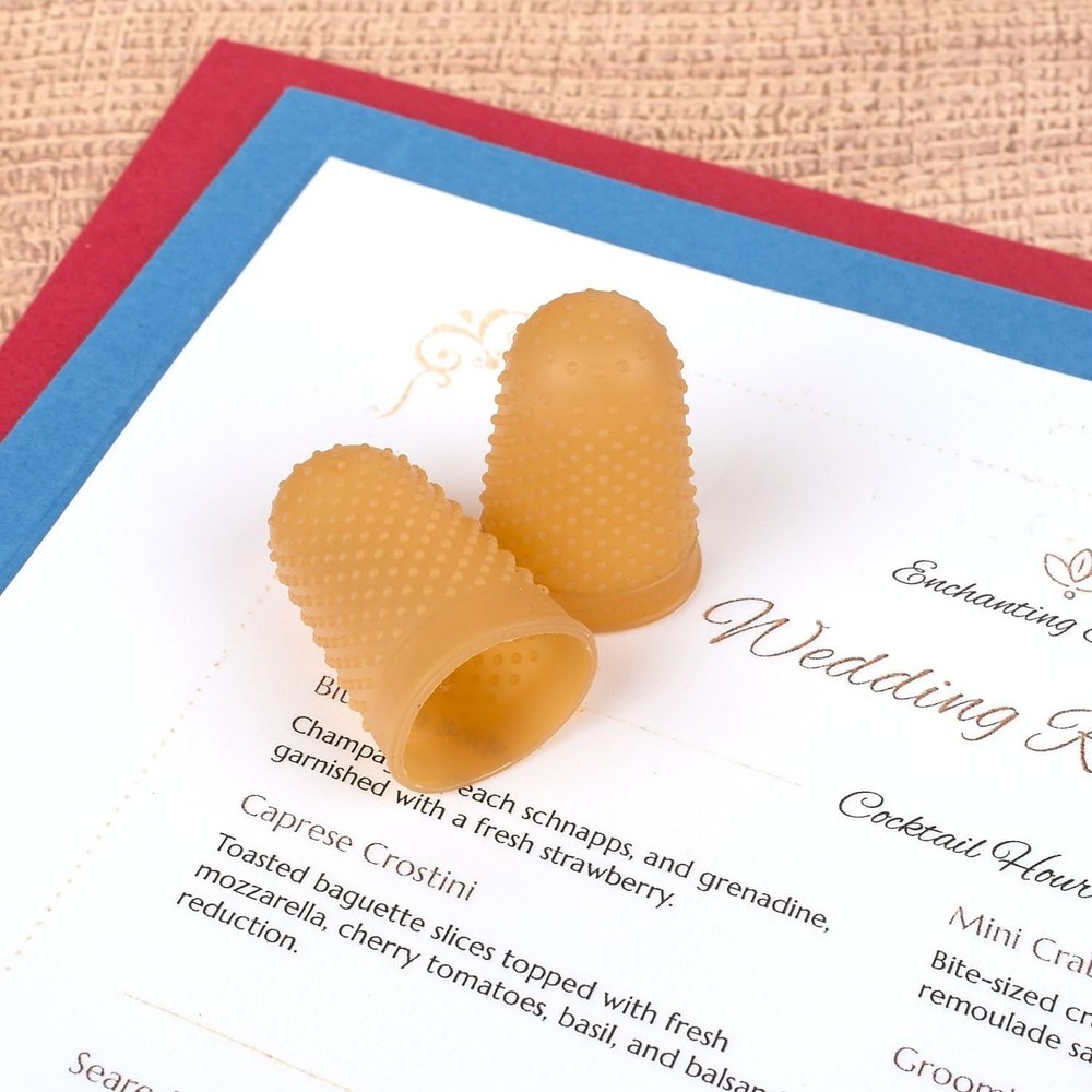 Swingline Rubber Finger Tips Large (Size 13), Amber