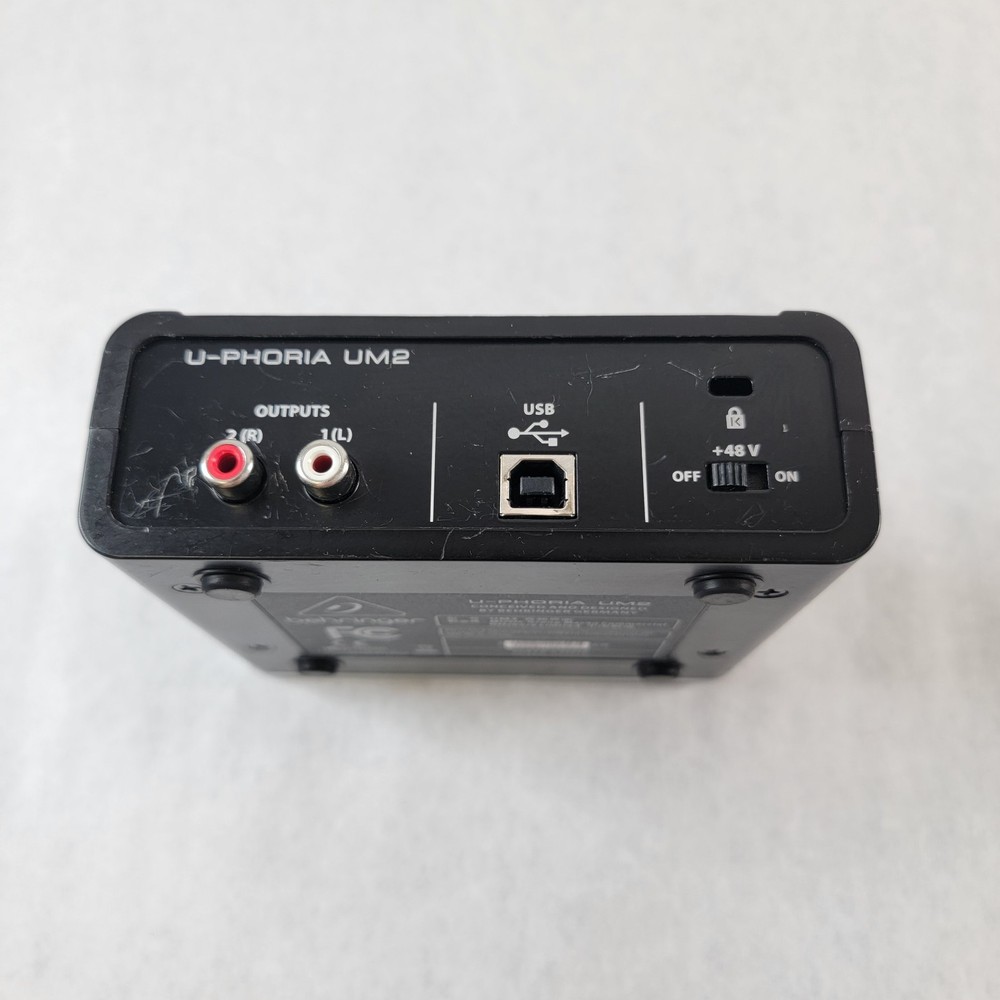 Behringer U-PHORIA UM2 Audiophile 2x2 USB Audio Interface ONLY untested