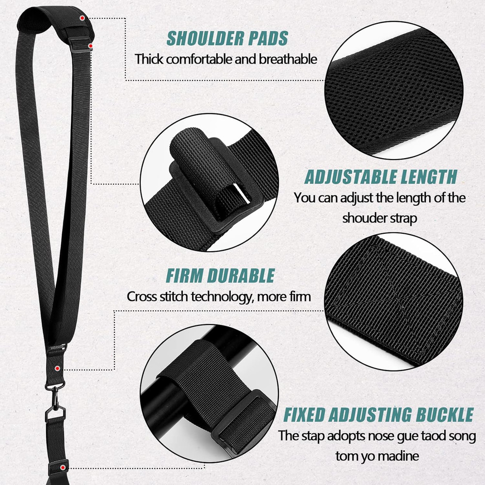 2 Pack Adjustable Metal Detector Sling - Shoulder Strap for Detecting