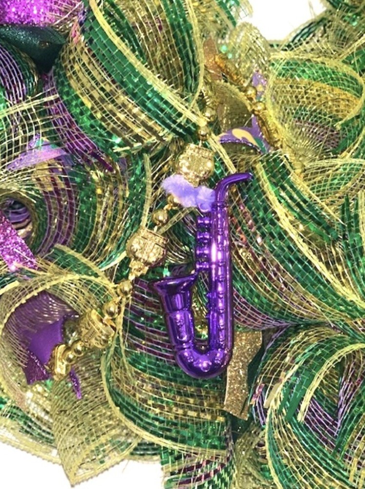 Mardi Gras Wreath