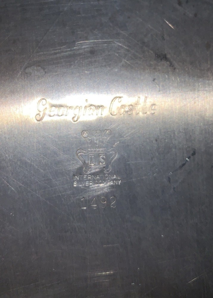 Georgian Castle IS International Silver Co. 1492. 27"X16 1/2" Rectangular