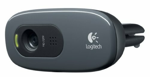 EUC Logitech C270 HD Webcam 720p Widescreen HD Video Calling +Light Correction