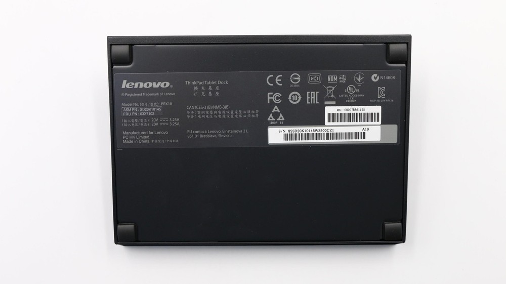 03X7102 ThinkPad Tablet Dock