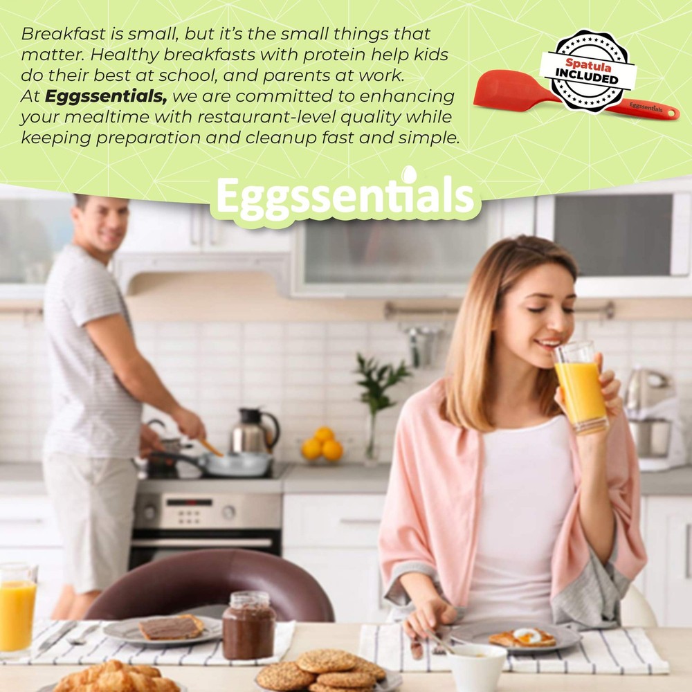 Egg Poacher - Eggssentials Poached Egg Maker, Stainless Steel Egg Poaching Pan,