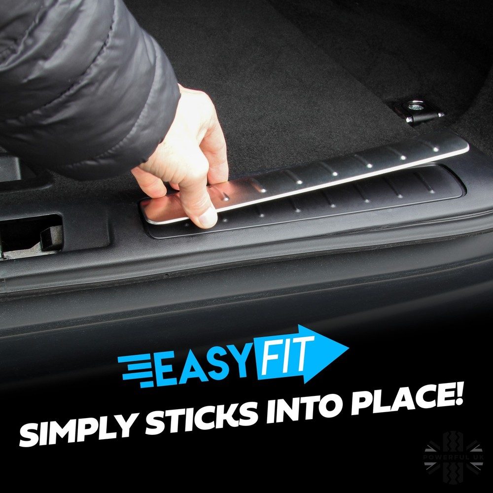 Scuff Plates for Evoque Boot Rear Loadspace Stainless Steel inserts Cargo trunk