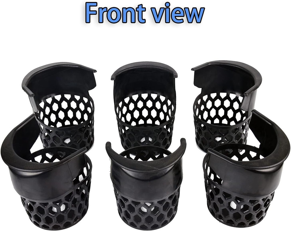 Pool Table Replacement Pockets - Set of 6 Plastic Web Pockets for Billiard Table