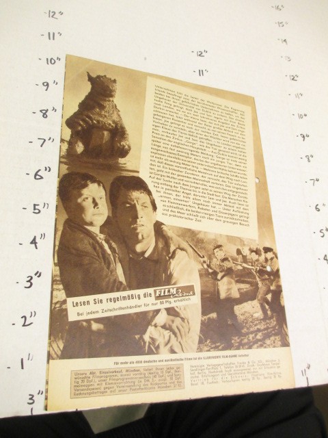 Film Buhne 1961 photoplay sci-fi monster movie herald book GORGO dinosaur UK