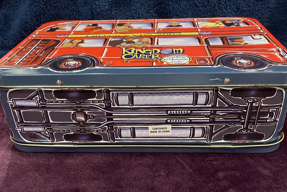 LIFEWAYS VBS 2003 KINGDOM CAPER TIN BUS EMPTY