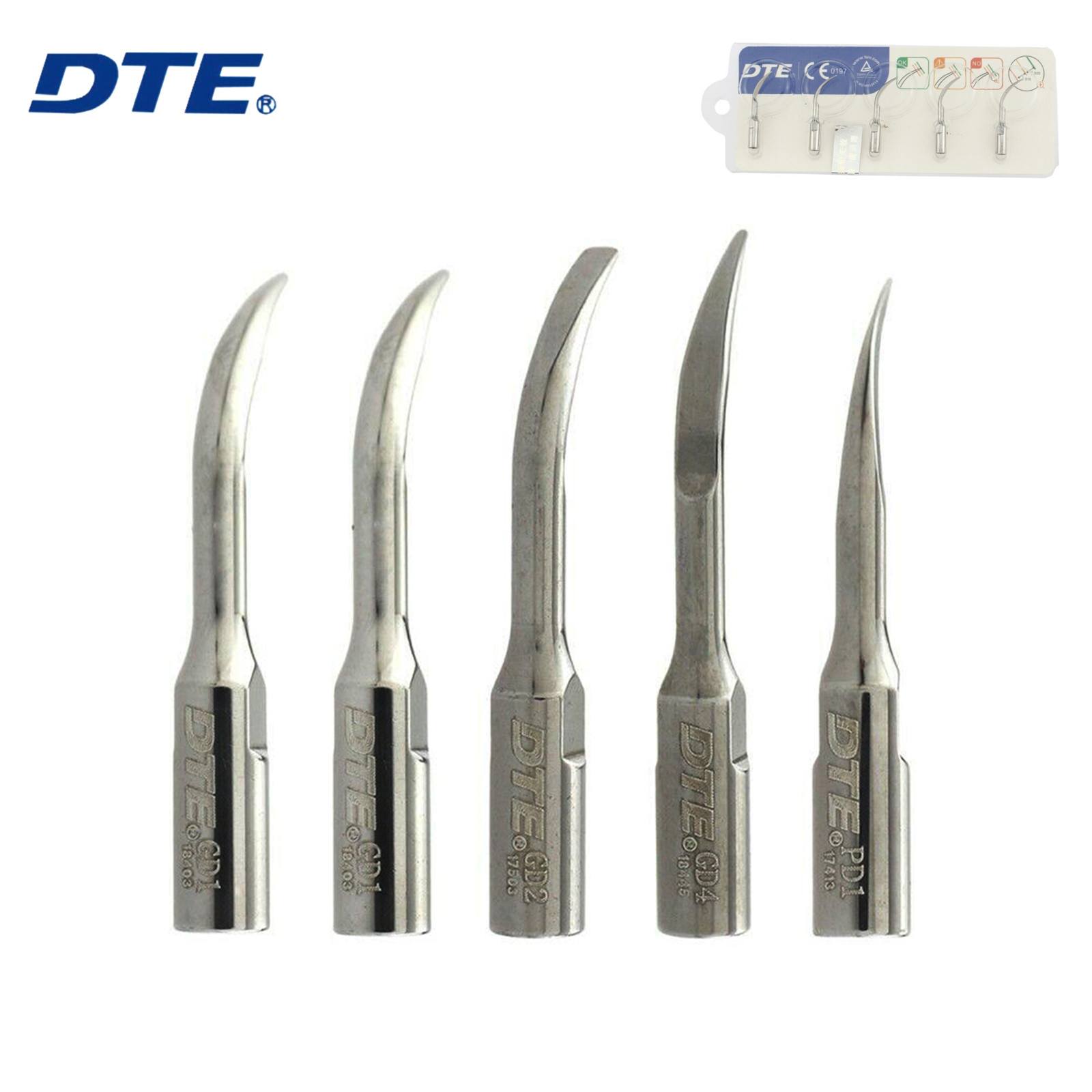 Woodpecker DTE Dental Ultrasonic Scaler Tips Kit Scaling GD1 PD1 ACTEON SATALEC