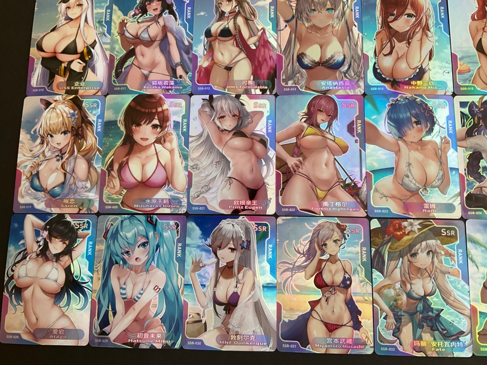 Goddess Story Senpai Goddess Haven - SERIES #3 - SSR Complete Set! - 36 Cards!