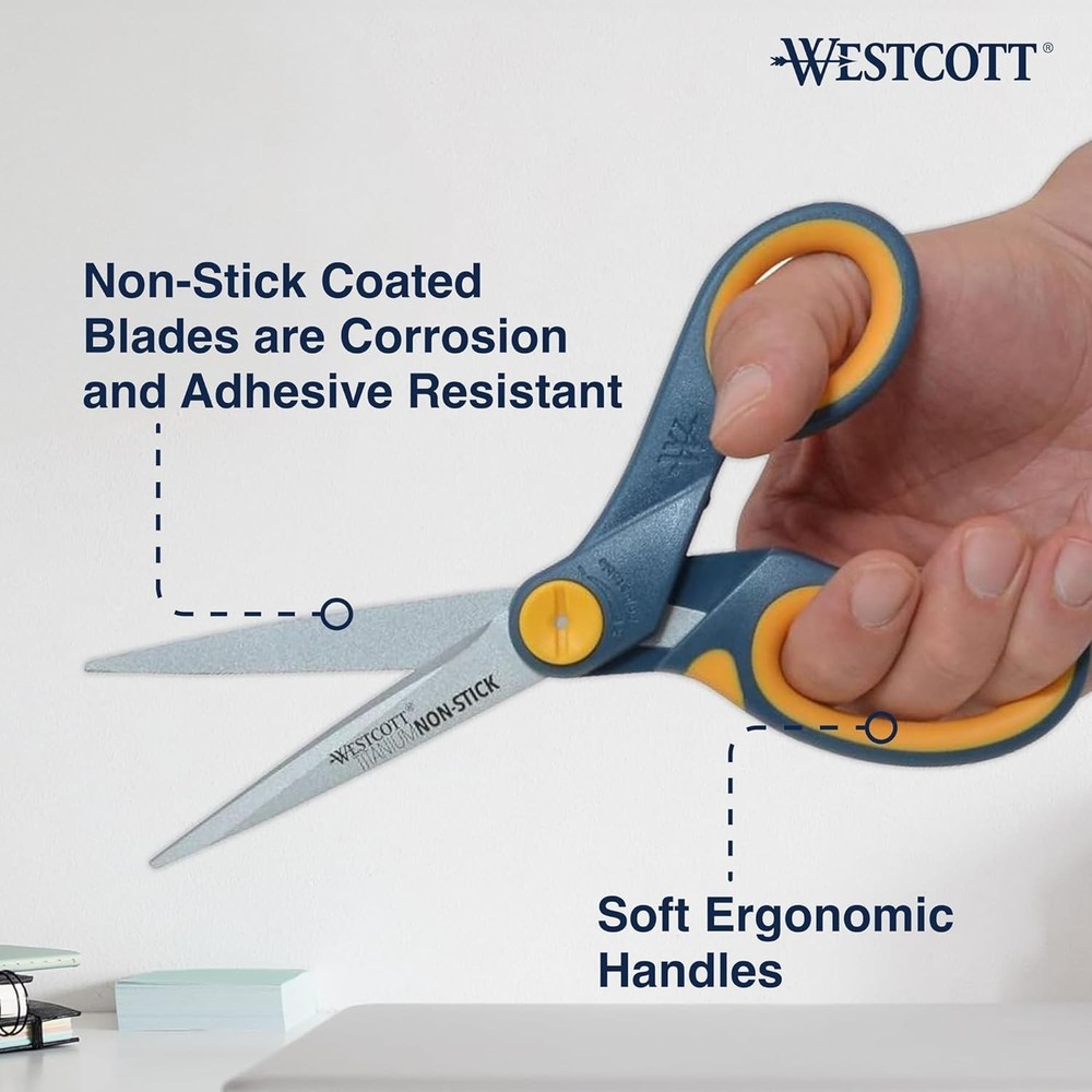 Titanium Non-Stick Scissors 3-Pack - Office & Home