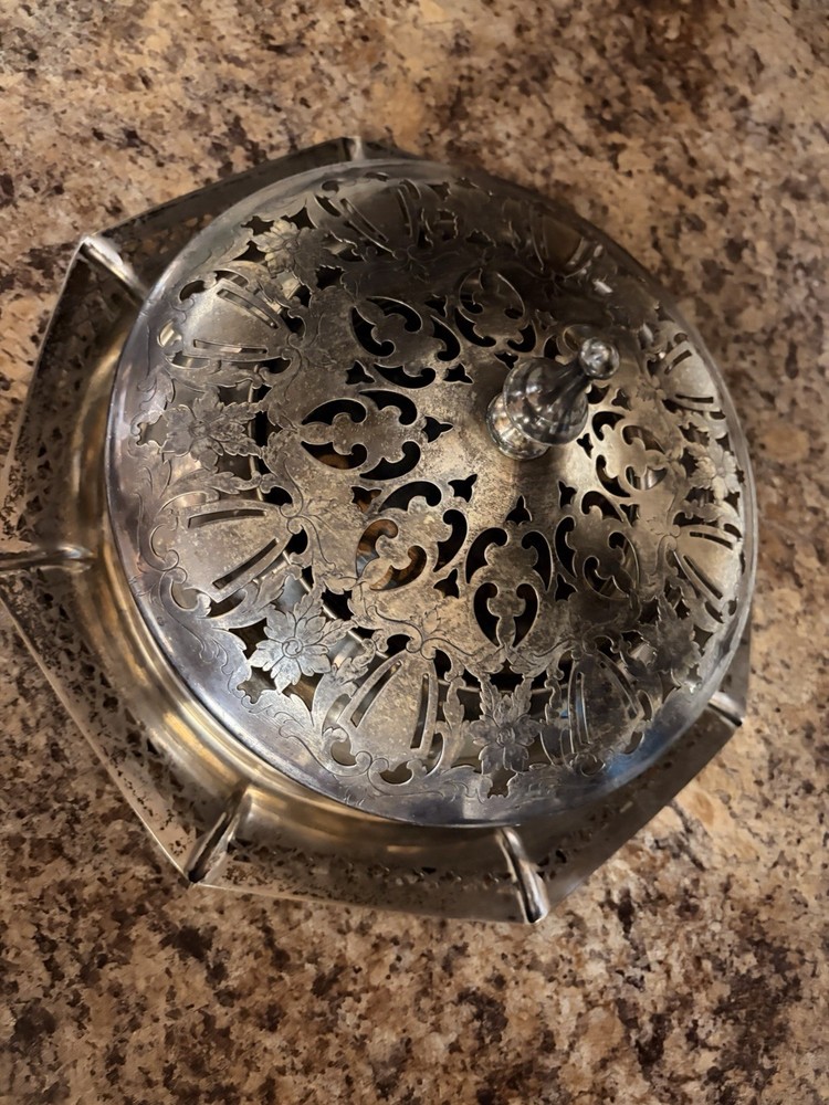 Vintage Silver Plates Center Piece Bowl