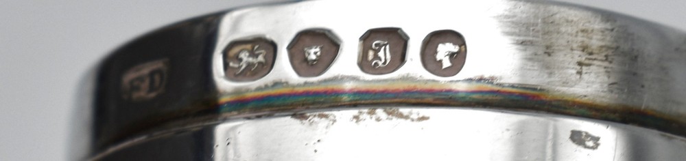 Antique Early Victorian Solid Silver Pill Box Snuff Pyx Box 1844