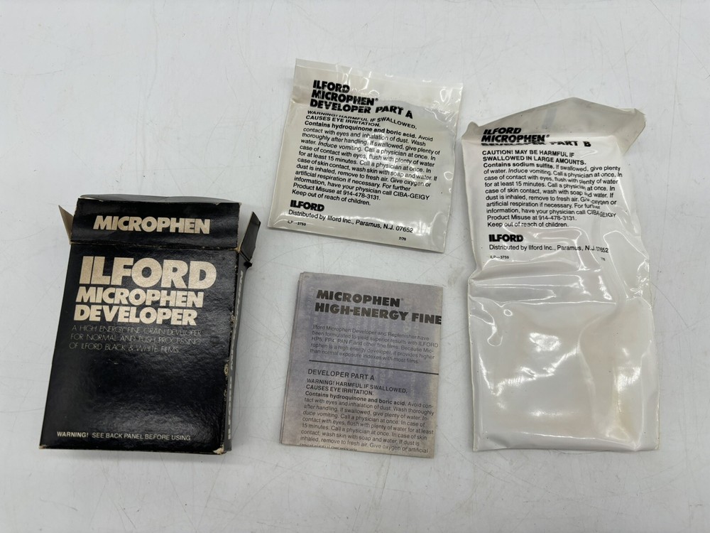 ILFORD Microphen High Speed Fine Grain Developer Powder With Instructions 4oz