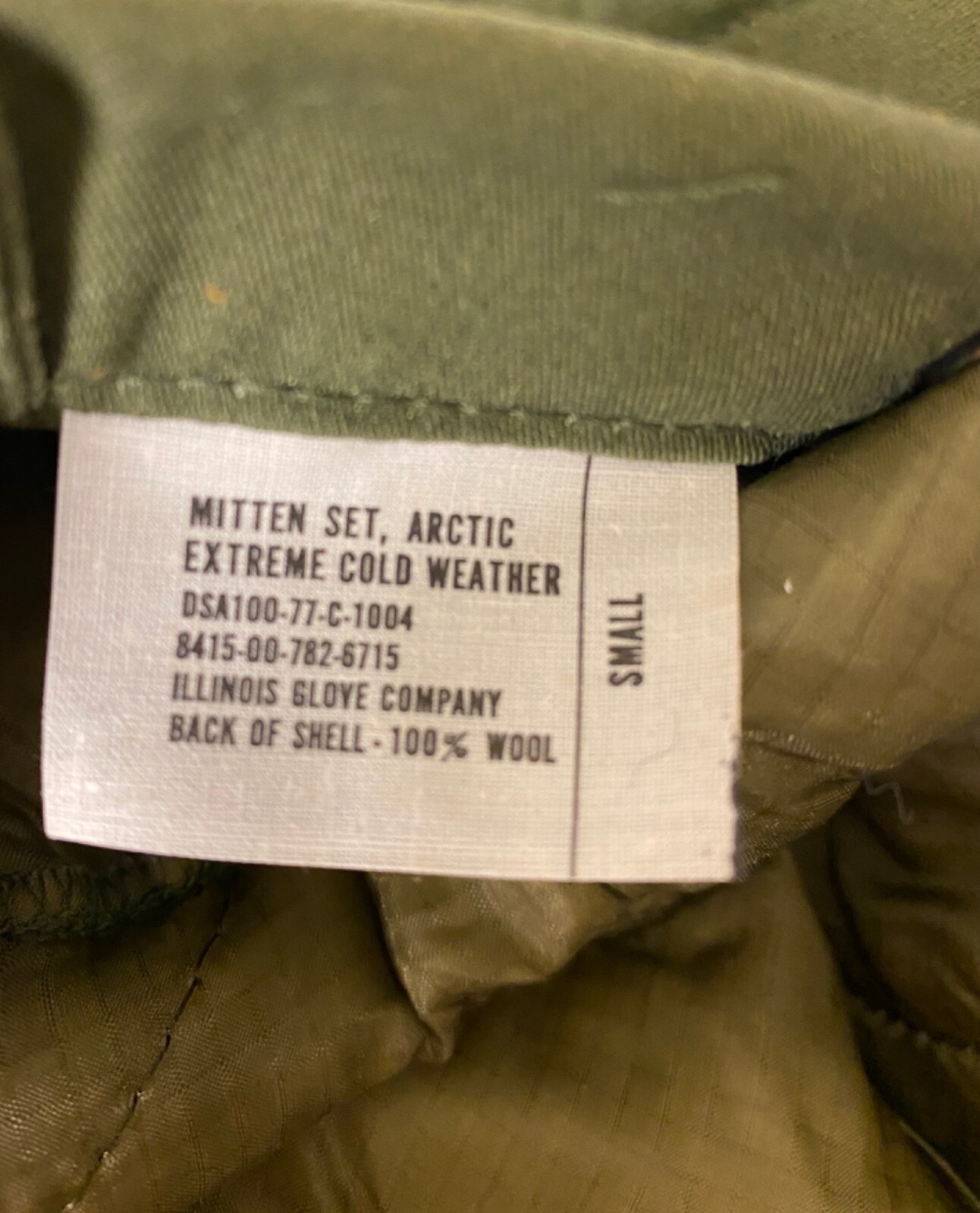 Military Issue Extreme Cold Weather Mitten Set - NOS - Brand NEW - Small