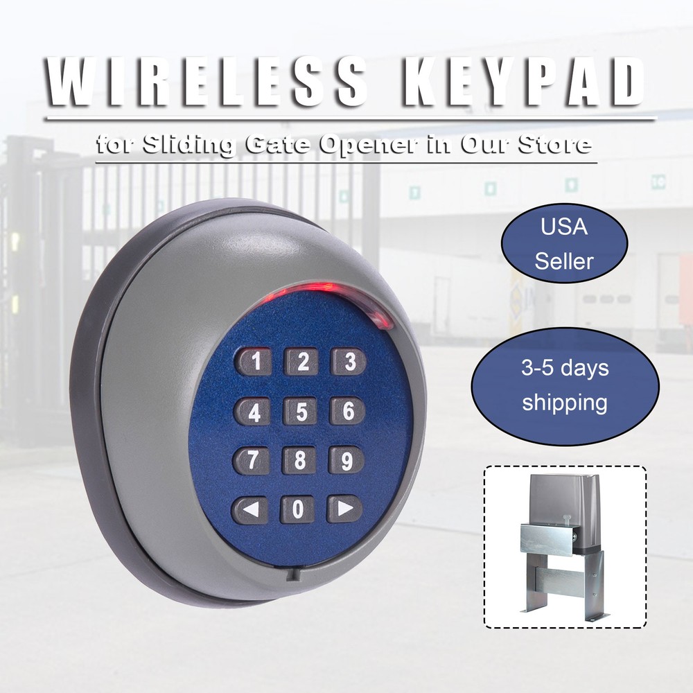 CO-Z Wireless Keypad 656 ft. Digital Code Panel for Sliding Gate Opener