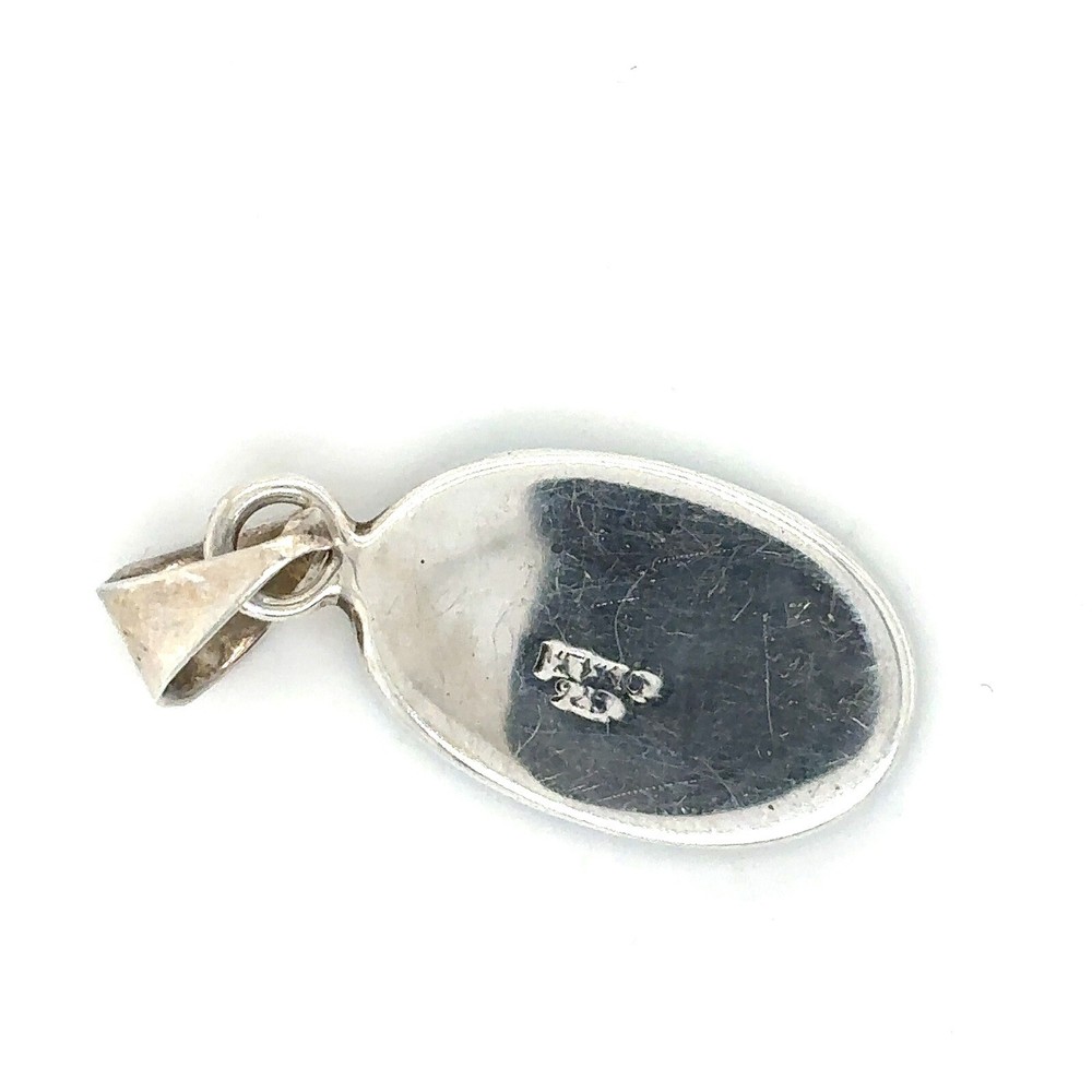 Sterling Silver Turquoise Pendant 4.6g