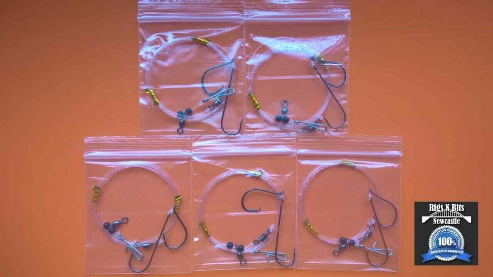 Pulley pennel rigs x 5 - quality shore rigs - rough ground Cod rigs