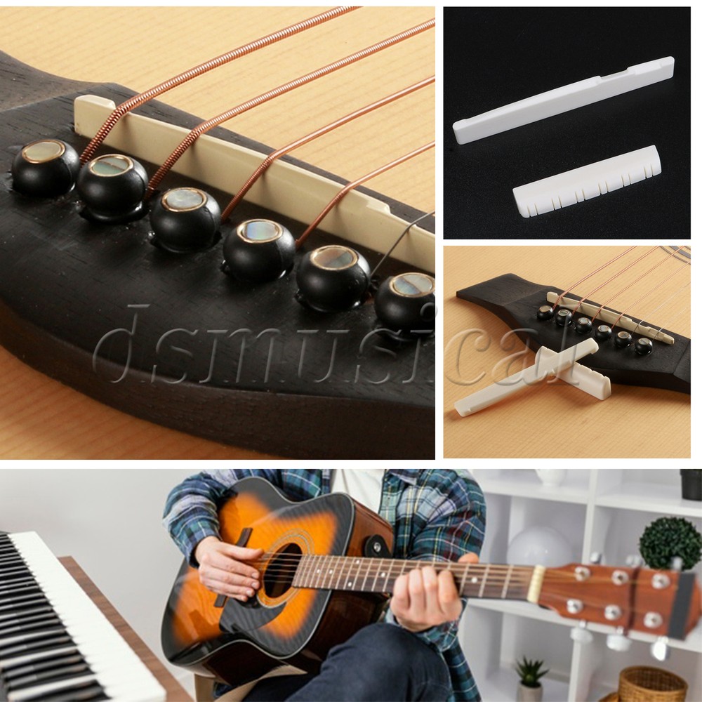 12 String Acoustic Guitar Bone Guitar Saddle and Nut Replacement Guitar