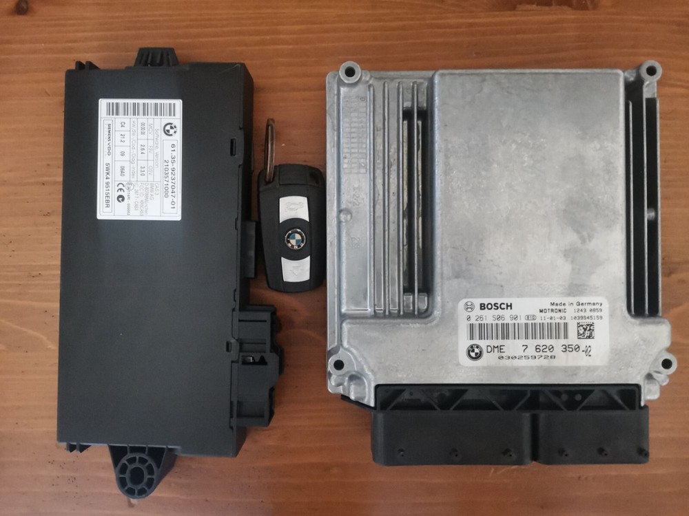 ECU For BMW 1 E87 E81 DME 7620350 N46 Complete Set