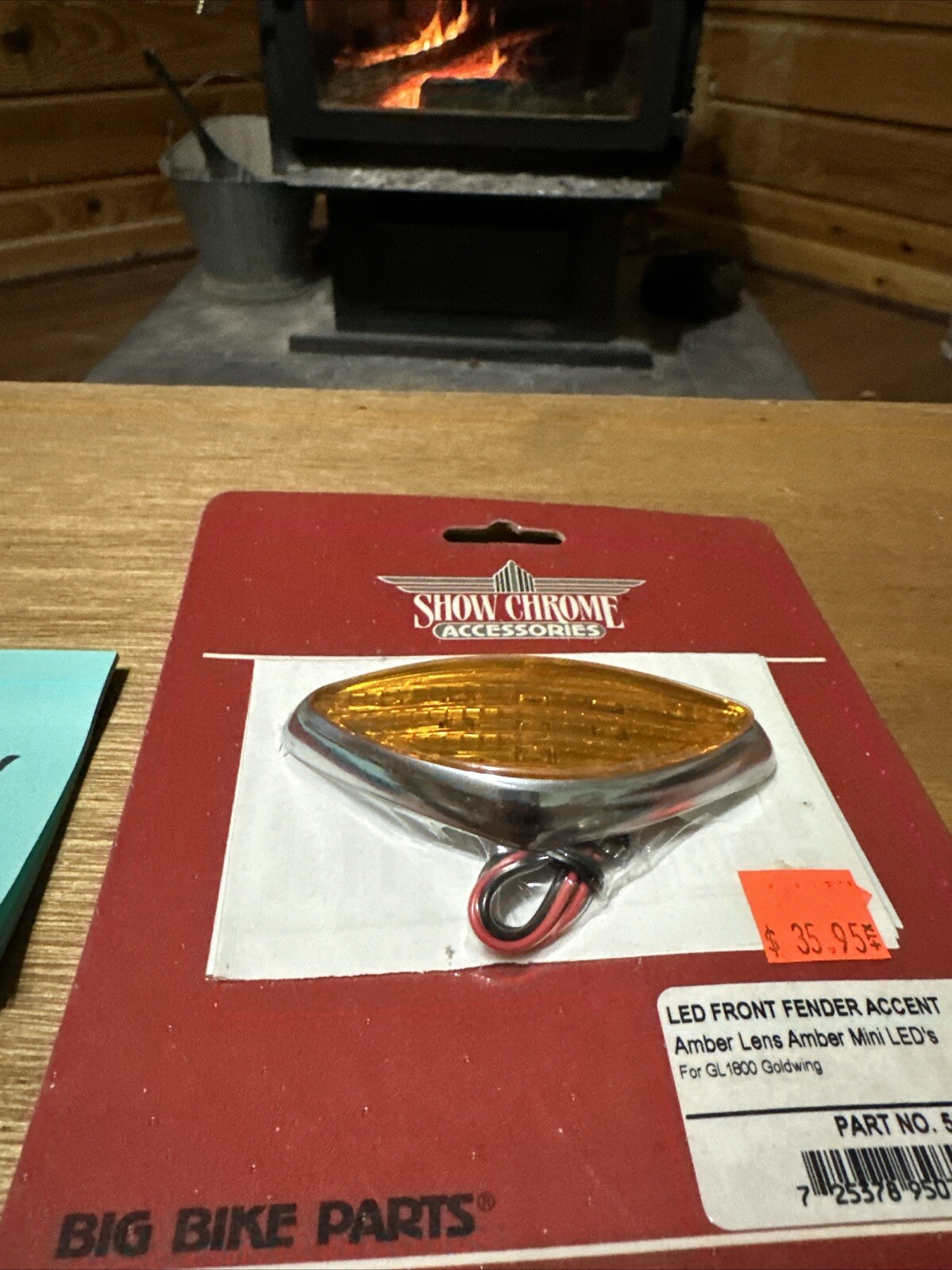 Honda GL1800 LED Amber Front Fender Accent light Show Chrome Goldwing 52-651