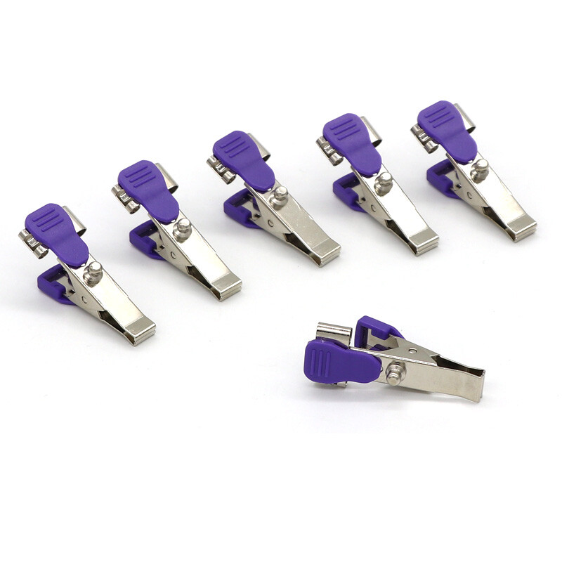 5pc/pk Veterinary ECG EKG Alligator Electrode Clip Universal Connection Snap