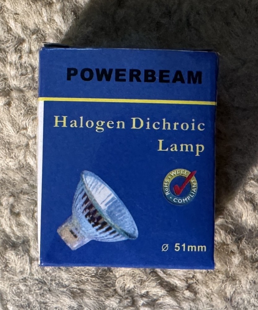 Powerbeam MR16 HALOGEN DICHROIC LAMP 12V  20W