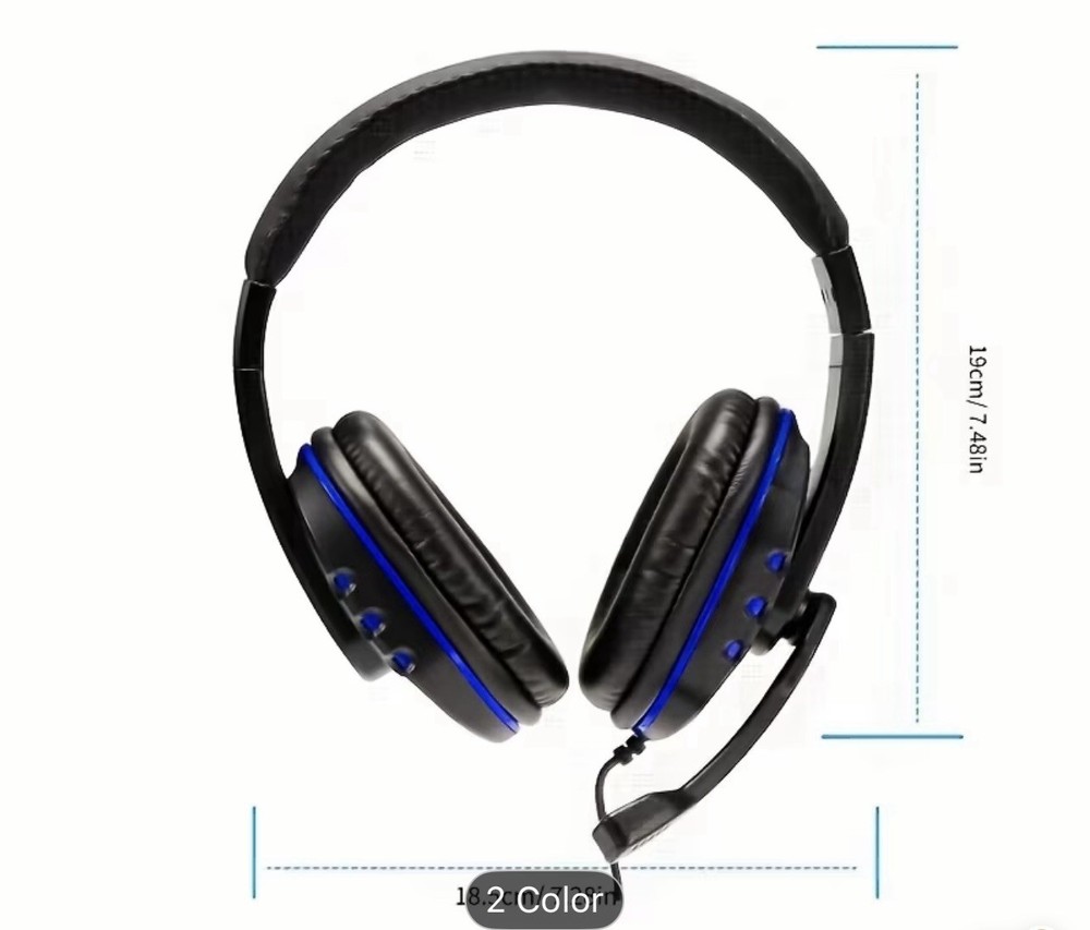 Wired gaming headset with mic for PS4, PS5, Xbox , Switch & PC Noise Canceling