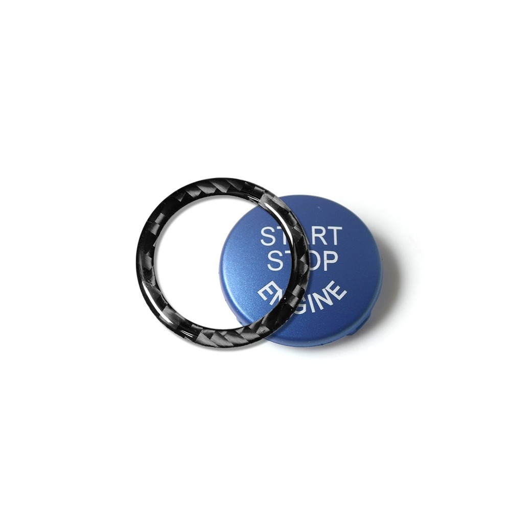 Blue Engine Start Stop Ignition Switch Button For BMW 3 Series E90 2009-2012