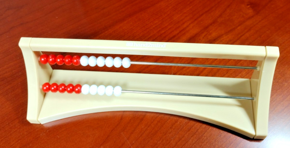 Hand2Mind ETA Student Rekenrek 20-Bead Plastic Math Manipulative #81680