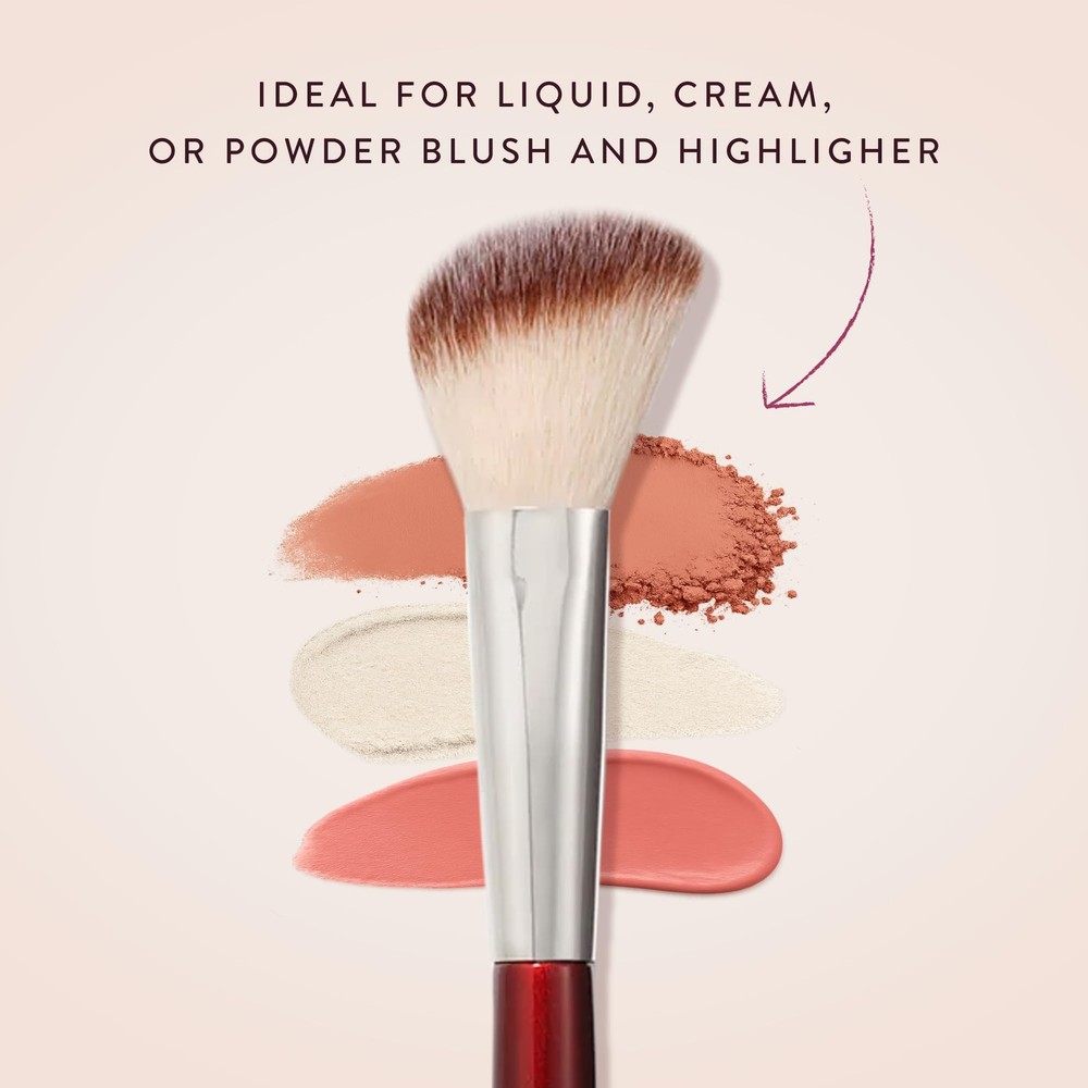 112 SMALL ANGLED FACE BRUSH – Precise Angled Blush Brush for Soft, Natural Bl...