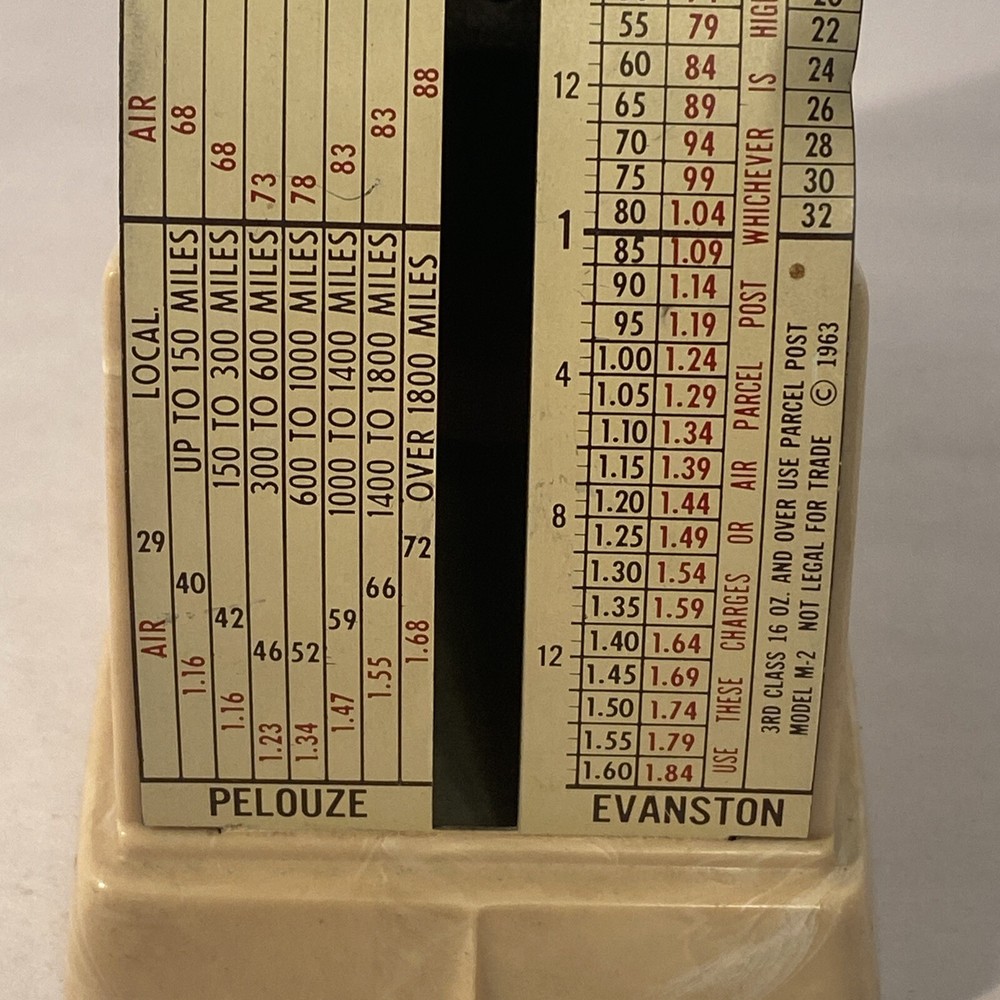 Countess Model M-2 Parcel Post Scale April 1st 1964