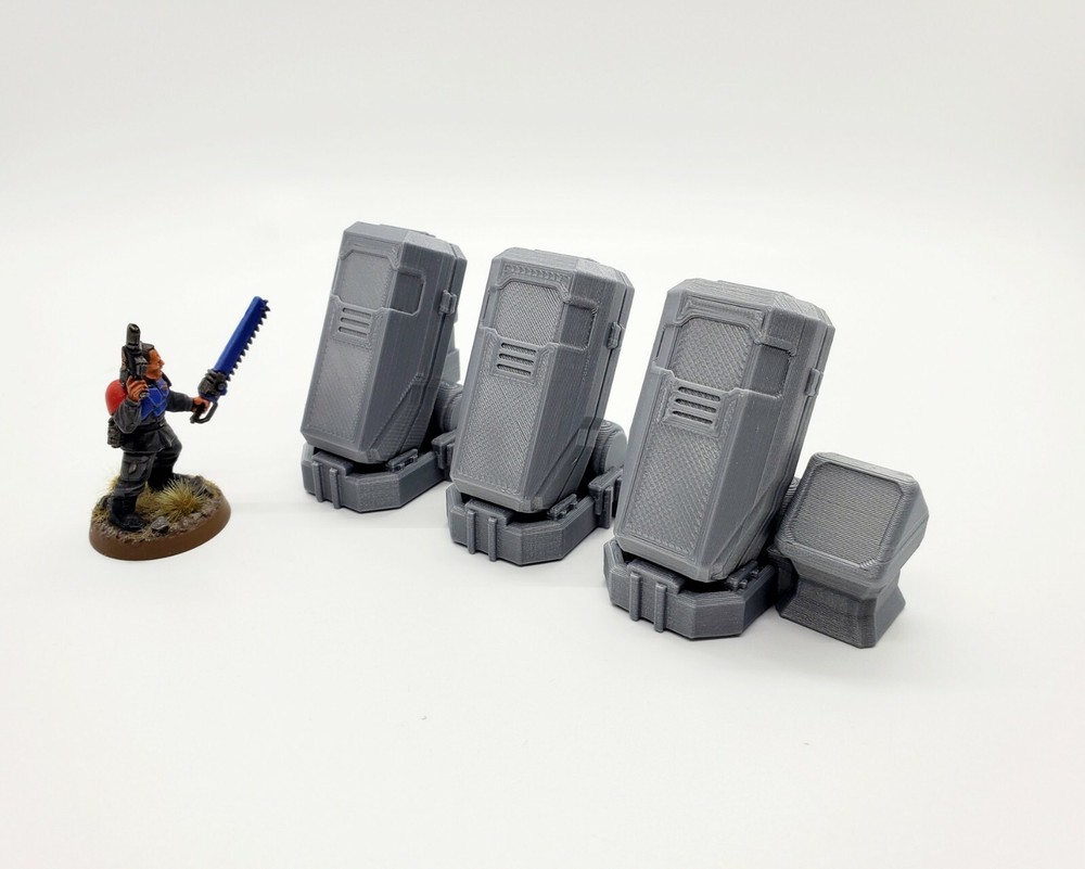 3d Printed Terrain. Sci-fi Stasis Pods