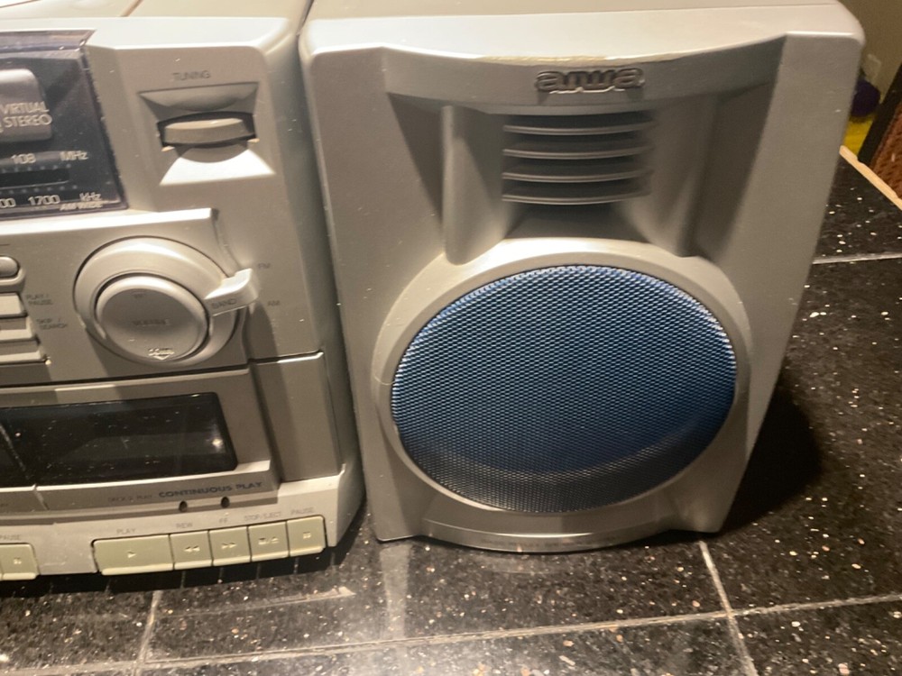 AIWA Model CA-DW235 Boombox Cassette CD Player Tested Full Functioning With Cord
