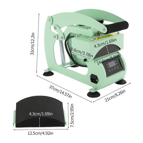 Hat Heat Press Machine with Digital LCD Timer & Temperature Control 500W