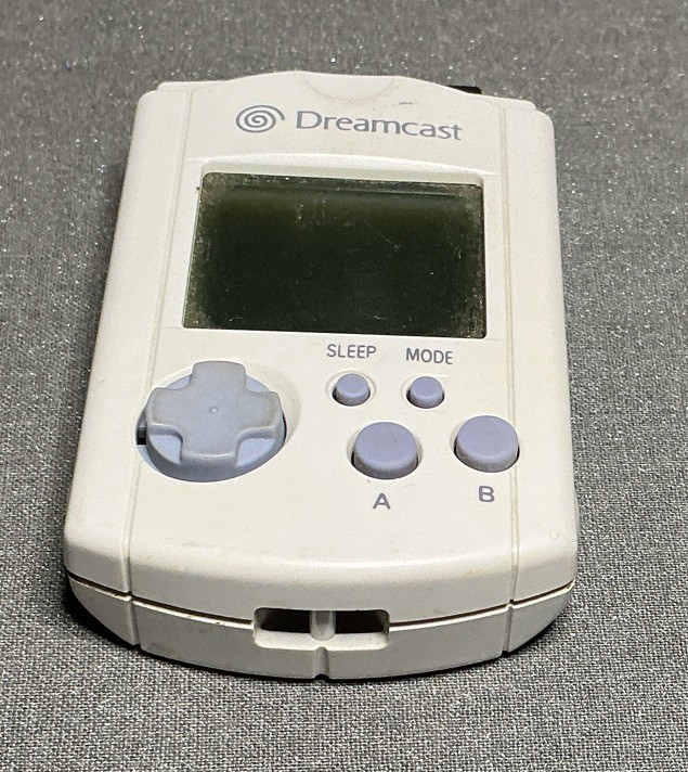 Sega Dreamcast White Visual Memory Unit Untested -J1503