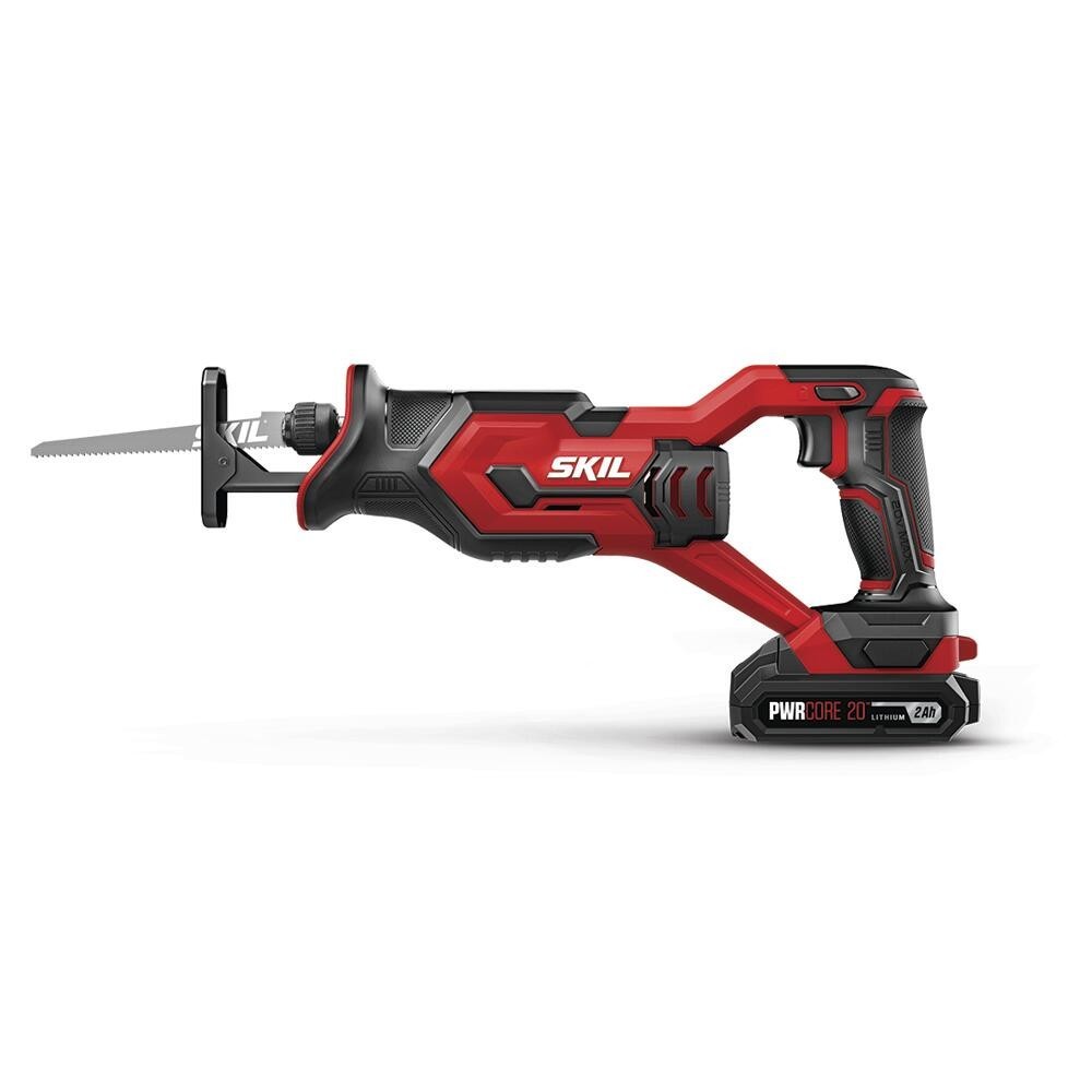 20V Cordless LED Reciprocating Saw Kit Tool Less Blade Variable Speed Trigger