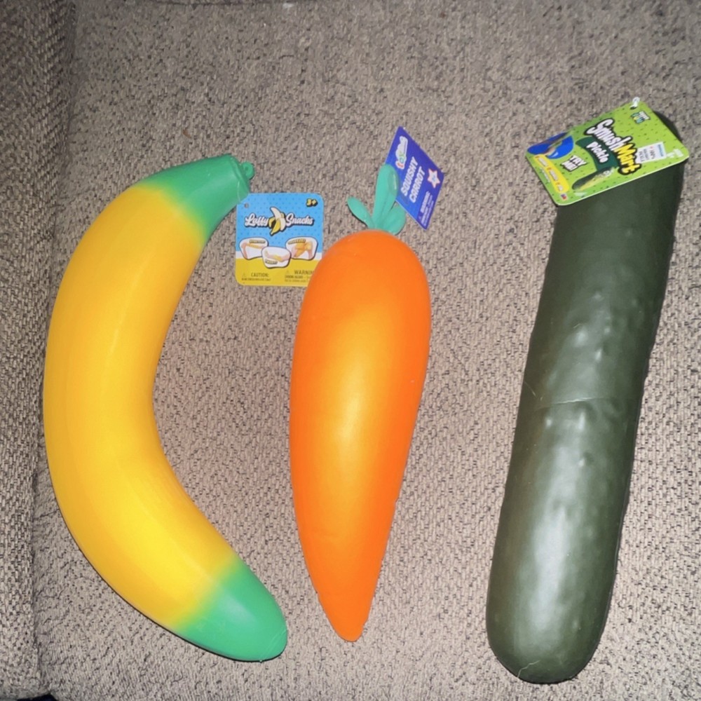 JUMBO Banana Carrot Pickle SQUISHY