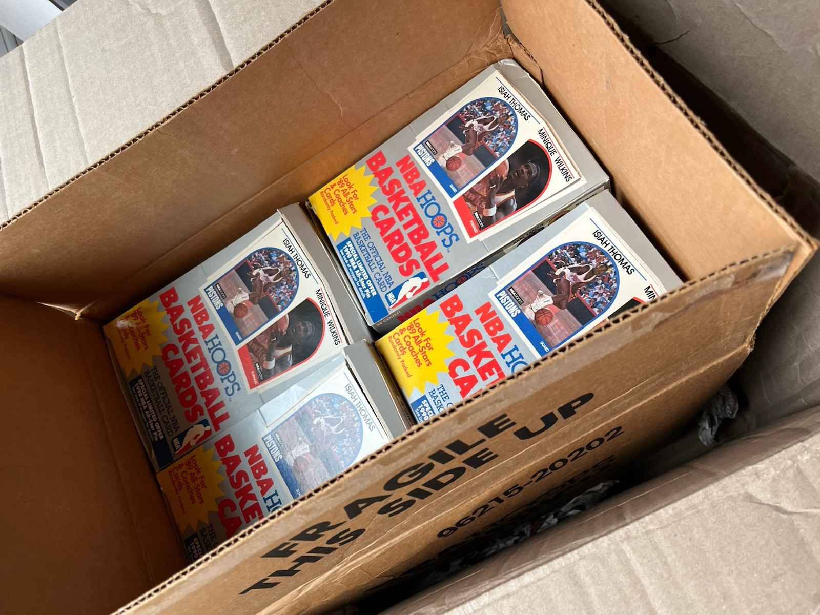 1 Box (2nd layer) FASC 1989 Series 1 NBA HOOPS 36 sealed packs (Jordan cover)