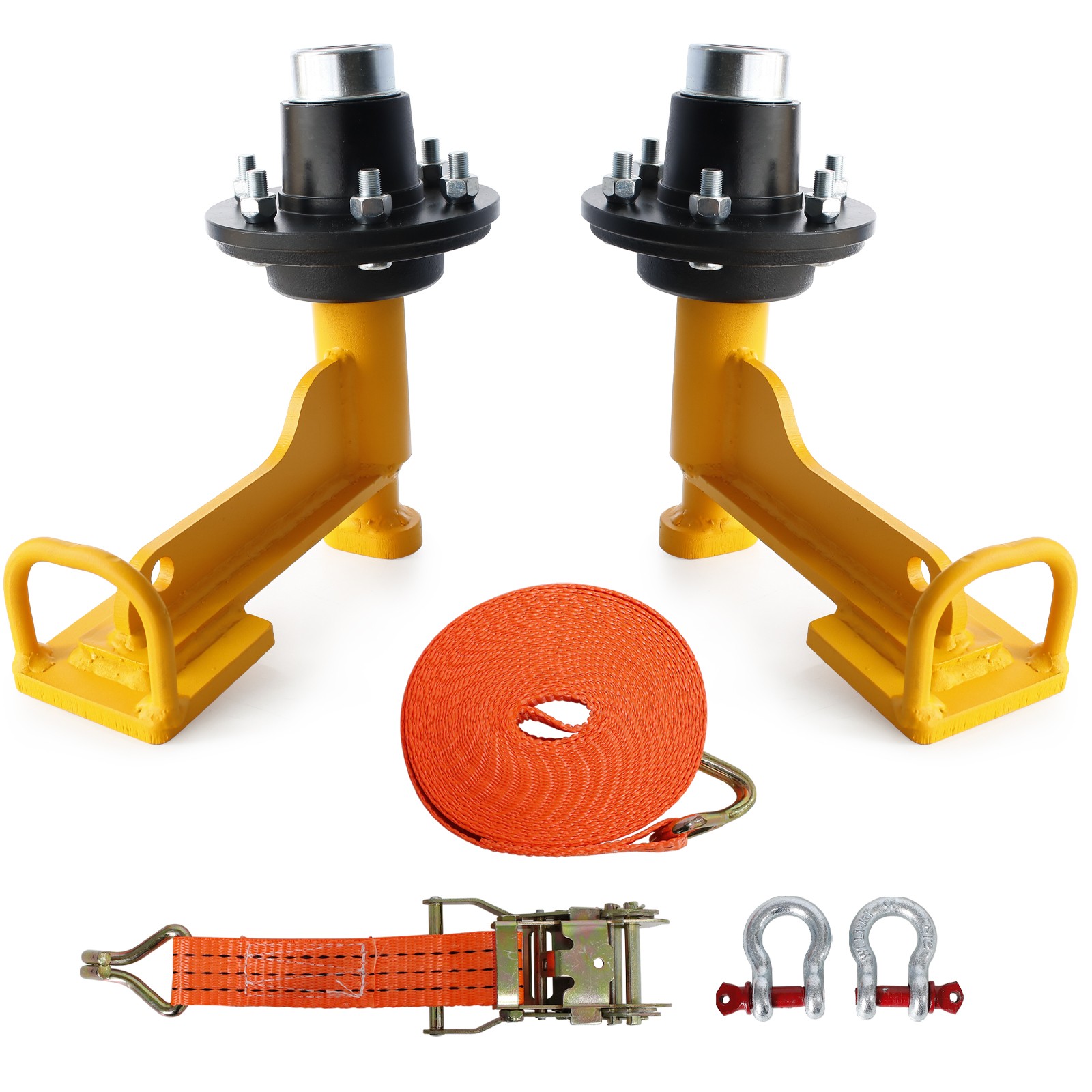 2Pack Shipping Container Wheels 6-Lug Wheels Kit, Shipping Container Accessories