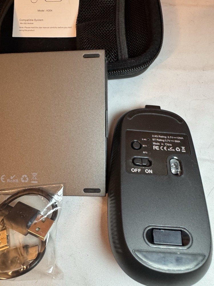 Foldable Bluetooth Keyboard & Mouse Set – Wireless Travel Combo for Laptop/Table