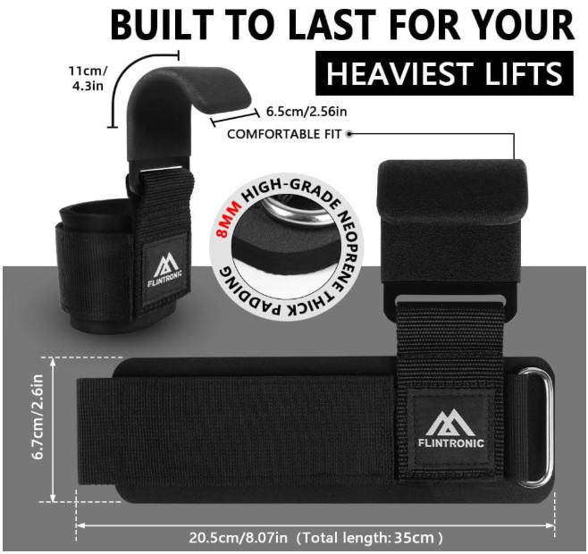 Weight Lifting Hooks, Wrist Straps, Gym Hooks, Weight Lifting Accessories