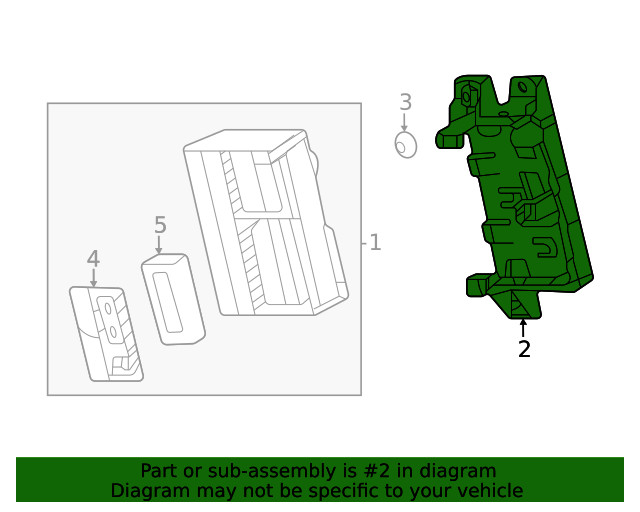 Genuine GM Control Module Bracket 85133349