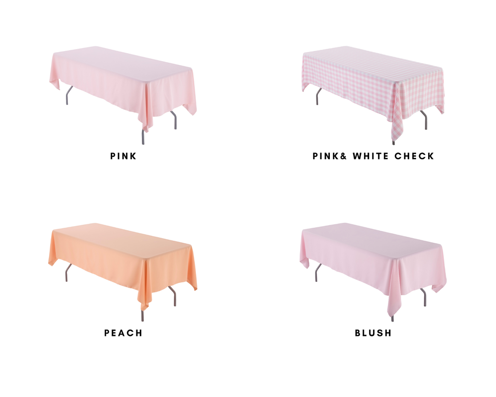 60" x 102" Rectangular Seamless Tablecloth For Wedding Restaurant Banquet Party