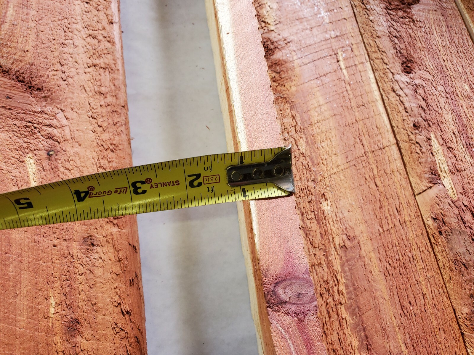 9 pcs. Aromatic Eastern Red Cedar Rough Cut 7/8" - 1" x 3 1/2" Boards 23-1/2" L