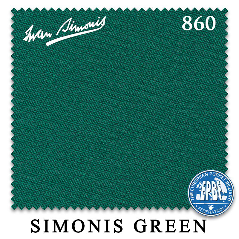8' Oversized Simonis 860 Pool Table Cloth - Simonis Green - AUTHORIZED DEALER