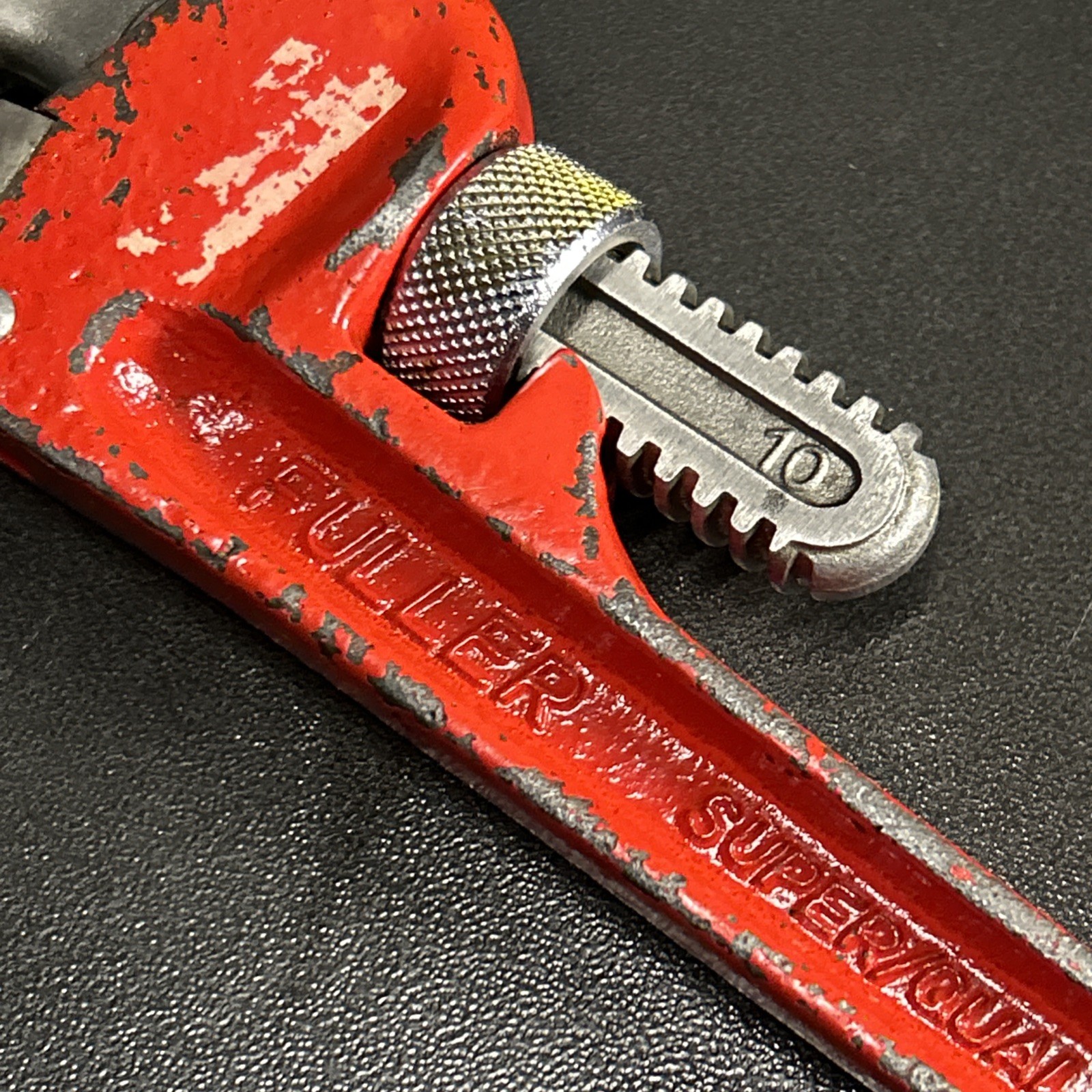 FULLER 10" PIPE WRENCH SUPER QUALITY STRAIGHT HEAVY DUTY MADE JAPAN VINTAGE