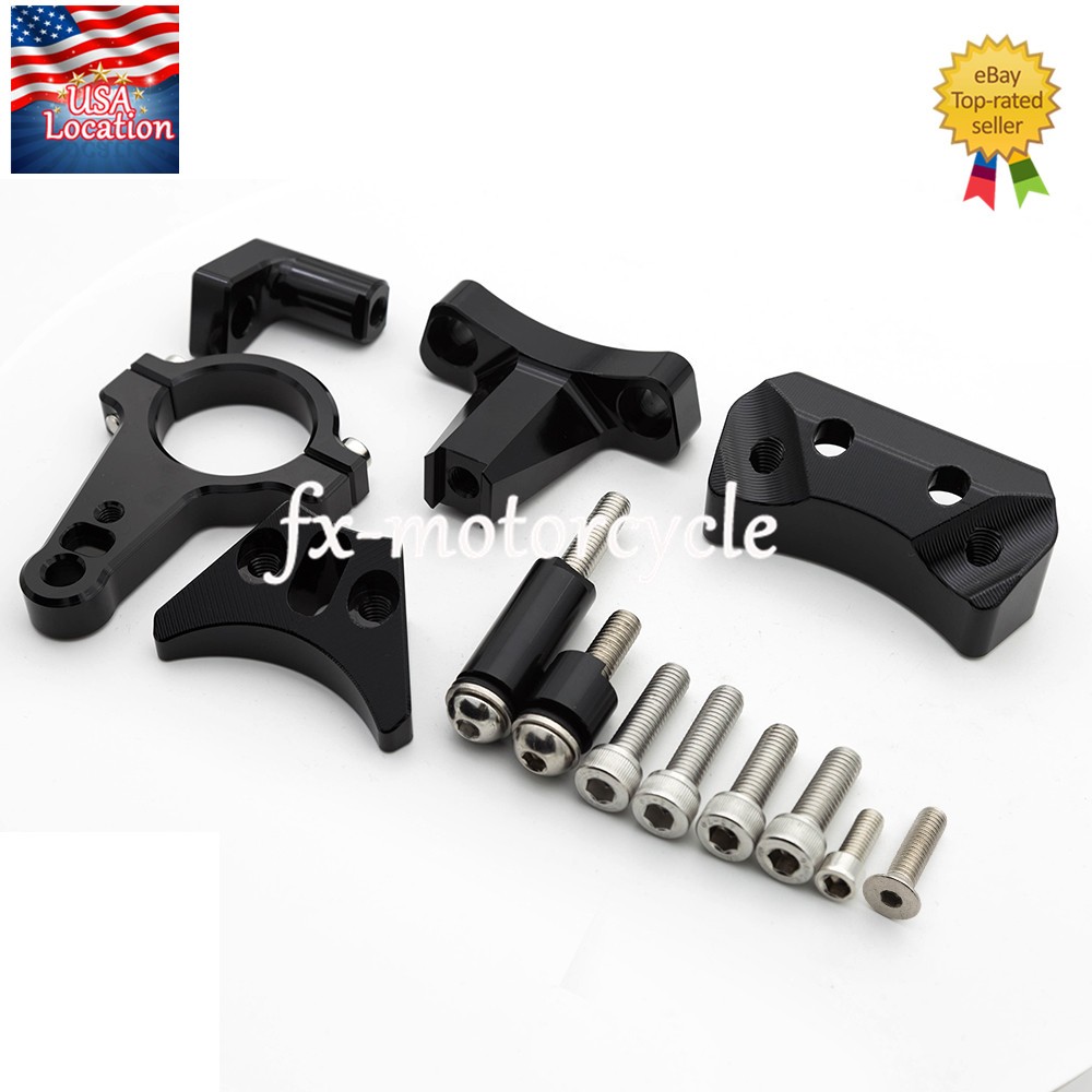 For Kawasaki Ninja 400 2018-2025 Steering Damper Stabilizer & Bracket Mount Kit
